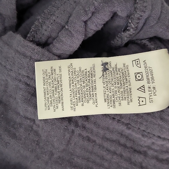 C&C California Womens L Shorts Romper Cotton Gauze Lightweight Pockets‎ Utility - Picture 8 of 10